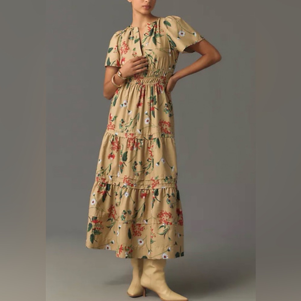 Anthropologie - NWT - The Somerset Floral Print Maxi Dress
